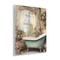 Stupell Industries Bathroom with Floral Filled Shelves Wall Plaque, design by Lettered and Lined